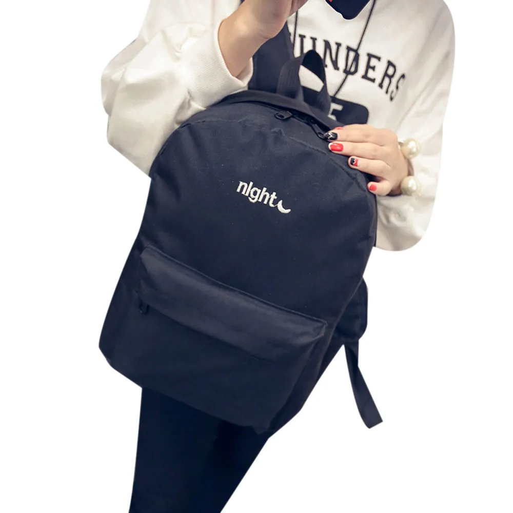 Canvas women backpack school bakcpacks for teenage girls simple embroidered Day and Night back pack casual travel mochila #Zer
Canvas women backpack school bakcpacks for teenage girls simple embroidered Day and Night back pack casual travel mochila #Zer