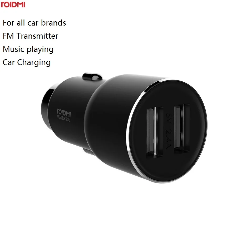 Xiaomi ROIDMI 3S Bluetooth 5V 3.4A автомобильное зарядное устройство музыкальный плеер FM Smart APP