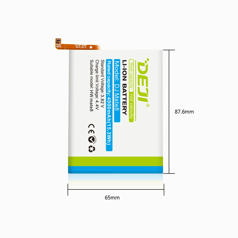 DEJI 2018 For HUAWEI Mate8 Original Battery Real Capacity 4000mAh Internal Bateria Replacement High Quality HW-M8
DEJI 2018 For HUAWEI Mate8 Original Battery Real Capacity 4000mAh Internal Bateria Replacement High Quality HW-M8
