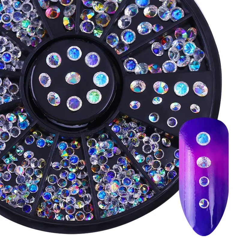 Colorful Crystal Rhinestone 3D Nail Decoration AB Color Sharp Bottom 2mm-3mm Multi-size Manicure Nail Art Decoration in Wheel
Colorful Crystal Rhinestone 3D Nail Decoration AB Color Sharp Bottom 2mm-3mm Multi-size Manicure Nail Art Decoration in Wheel