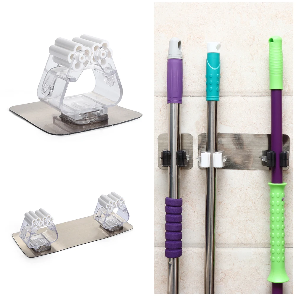 2019 Single or Double Wall Mounted Mop Holder Brush Broom Hanger Storage Rack Kitchen Organizer Clean Bathroom Use Organization
2019 Single or Double Wall Mounted Mop Holder Brush Broom Hanger Storage Rack Kitchen Organizer Clean Bathroom Use Organization