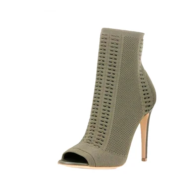 Vogue of new fund of 2017 Lin knitted open toe boots spring and summer cutout yarn socks boots 12CM heel high elastic
Vogue of new fund of 2017 Lin knitted open toe boots spring and summer cutout yarn socks boots 12CM heel high elastic