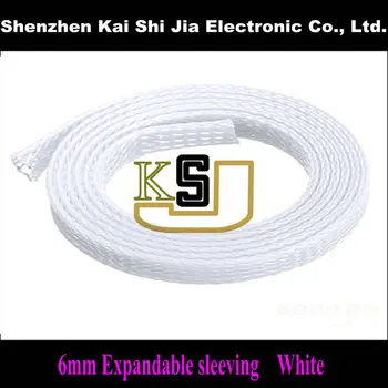 Wholesale 6mm X 100 M (328 feet) Tight PET Expandable Braided Cable sleeving - White
Wholesale 6mm X 100 M (328 feet) Tight PET Expandable Braided Cable sleeving - White