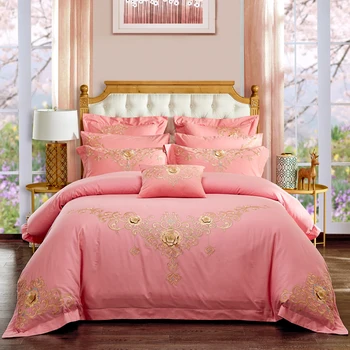 4/6/9-Pieces 100% Cotton Luxury Bedding Set Flower Embroidery Bed Set King Queen Bed Linens Duvet Cover Bed Spread
4/6/9-Pieces 100% Cotton Luxury Bedding Set Flower Embroidery Bed Set King Queen Bed Linens Duvet Cover Bed Spread