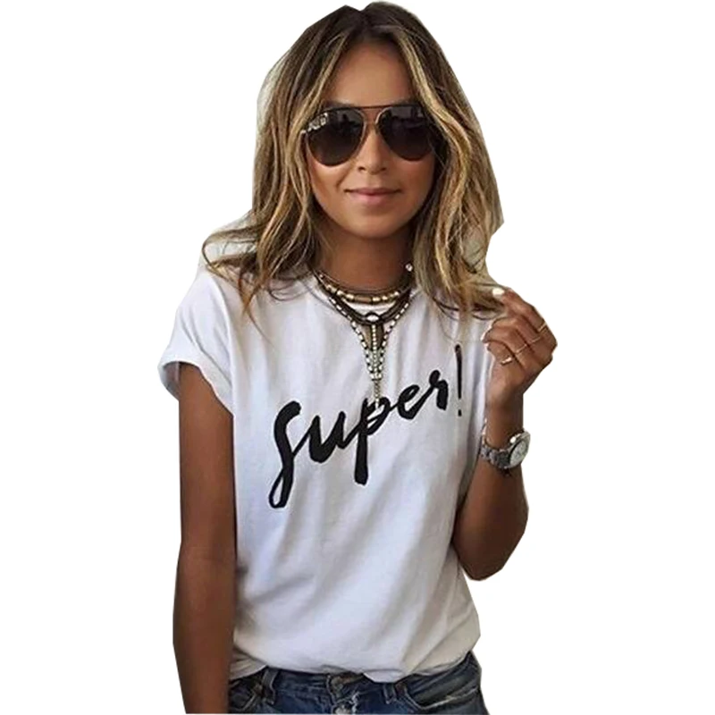 T shirt women 2019 summer style Supes Letter print new arrival Digital Europe Short-Sleeved T-Shirt vestidos de festa T015
T shirt women 2019 summer style Supes Letter print new arrival Digital Europe Short-Sleeved T-Shirt vestidos de festa T015