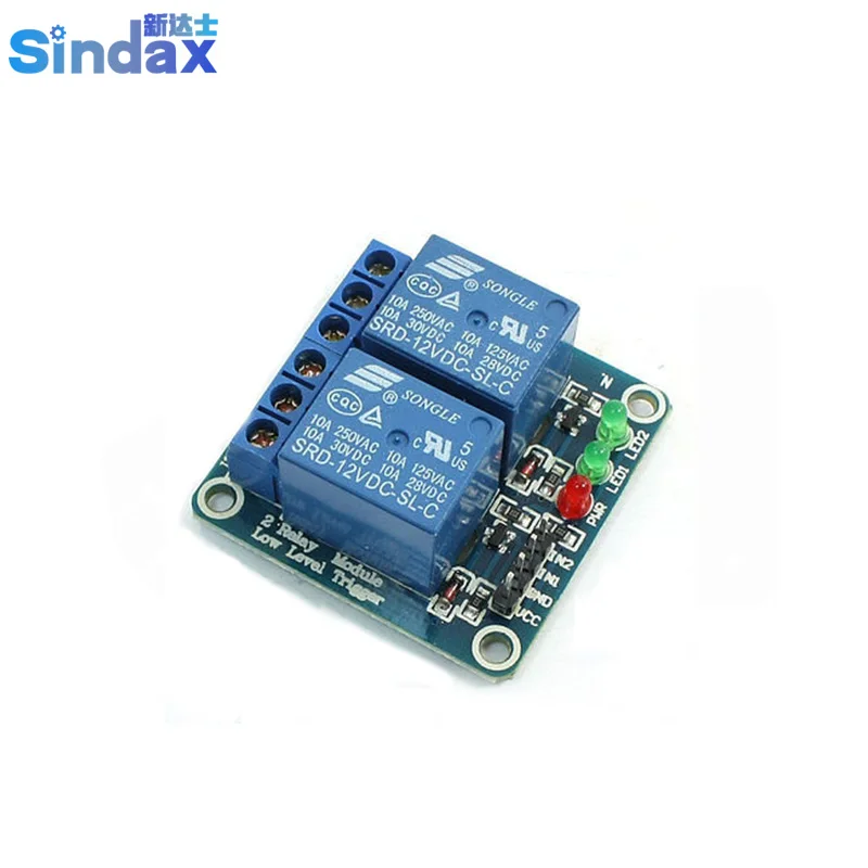 Sindax PLC Low Level Relay Module 12V DC Double Channels for Arduino TTL 51 ARM AVR
Sindax PLC Low Level Relay Module 12V DC Double Channels for Arduino TTL 51 ARM AVR