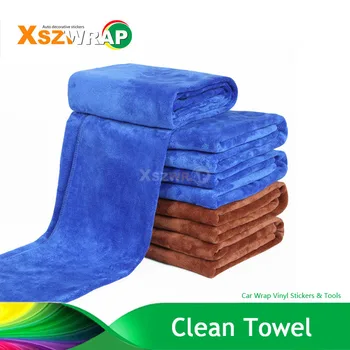 

160*60cm 1Pc Microfiber Suede Car Wash Towel Soft Absorbent Washcloth Detailing Polishing Scrubbing Waxing Towel