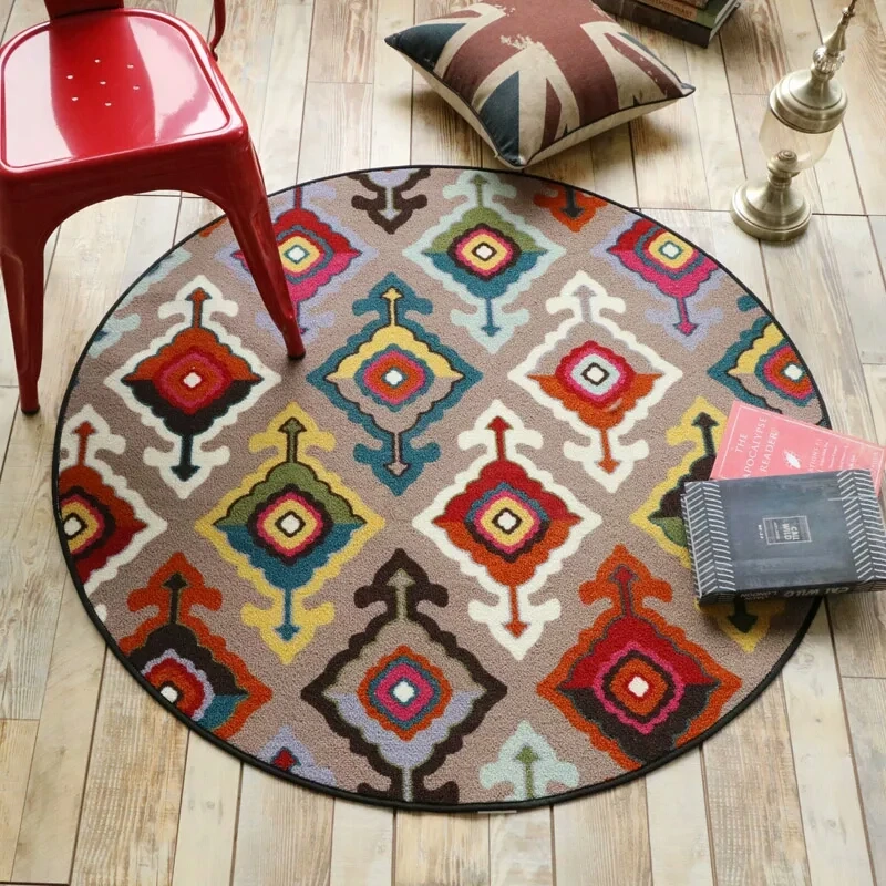 Fashion Soft European Retro Vintage Ethnic Image Print Round Decorative Carpet Floor Door Chair Mat Pad Bathroom Parlor Area Rug
Fashion Soft European Retro Vintage Ethnic Image Print Round Decorative Carpet Floor Door Chair Mat Pad Bathroom Parlor Area Rug