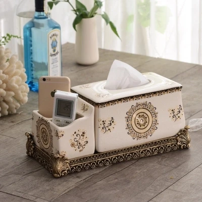 European style ceramic multifunctional tissue box creative TV cabinet home remote control storage box living room box
European style ceramic multifunctional tissue box creative TV cabinet home remote control storage box living room box