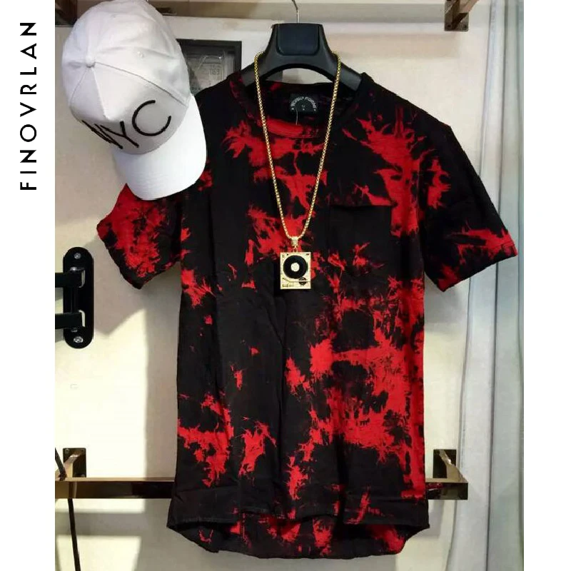 

New Summer Extended Curved Hem T Shirt Men Camouflage Longline Hip Hop T-shirt Elongated Tee Shirts Justin Bieber Kanye West