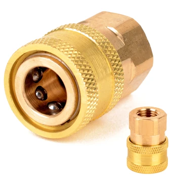 1pc New Durable 58 Type 1/4" Female NPT Brass Quick Connect Coupler Pipe Thread Adapter for Pressure Washer Mayitr 31mm*12mm
1pc New Durable 58 Type 1/4" Female NPT Brass Quick Connect Coupler Pipe Thread Adapter for Pressure Washer Mayitr 31mm*12mm