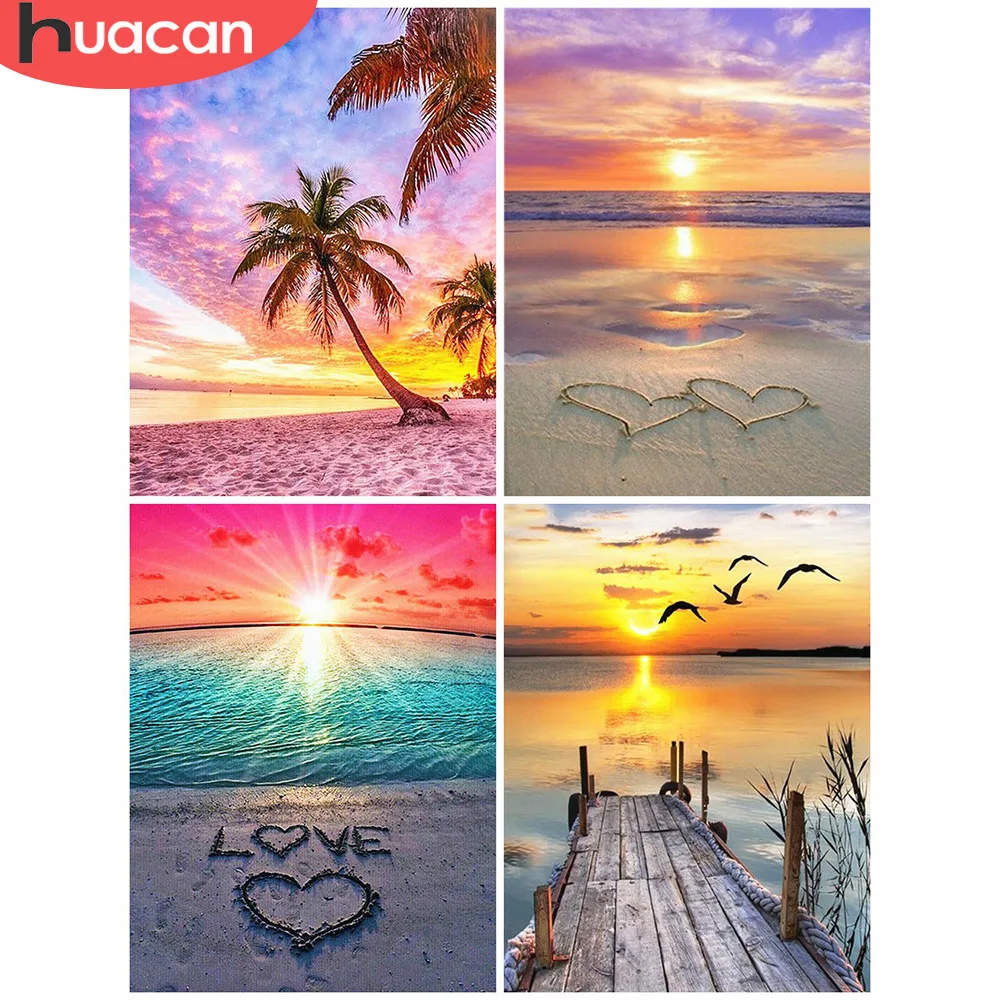 HUACAN 5D Diamond Painting Sunrise Landscape Diamond Embroidery Full Square/round Mosaic Picture Rhinestone Beadwork Diamond Art
HUACAN 5D Diamond Painting Sunrise Landscape Diamond Embroidery Full Square/round Mosaic Picture Rhinestone Beadwork Diamond Art