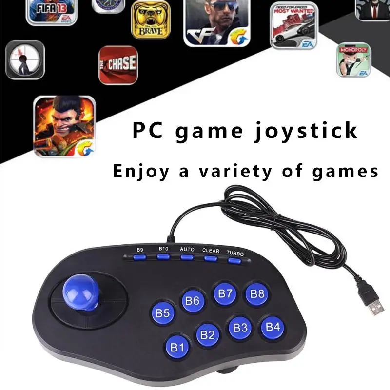 Original For Arcade PC Game USB Handheld Gamepad Joystick Controller For Windows System Professional Game Console Boy Kid Gift
Original For Arcade PC Game USB Handheld Gamepad Joystick Controller For Windows System Professional Game Console Boy Kid Gift