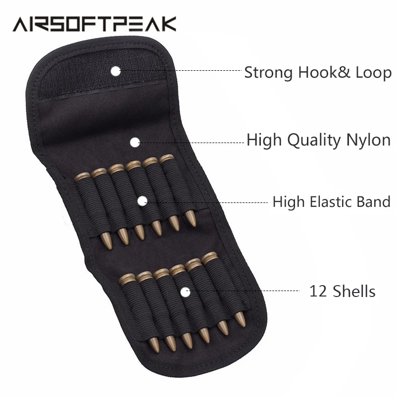 Airsoft 12 Round Shell Rifle Cartridge Hunting Foldable Ammo Carrier Bag Shotgun Bullet Holder Rifle EDC Tactical Molle GA Pouch
Airsoft 12 Round Shell Rifle Cartridge Hunting Foldable Ammo Carrier Bag Shotgun Bullet Holder Rifle EDC Tactical Molle GA Pouch