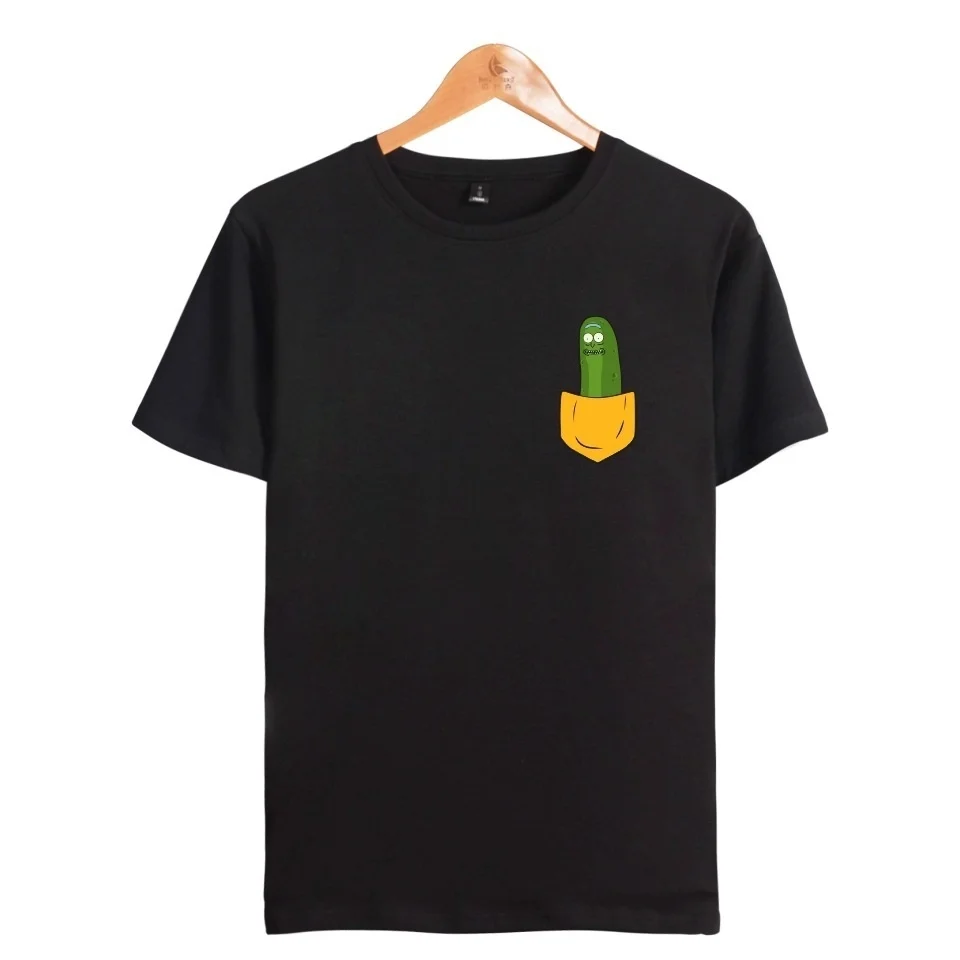 100% Cotton Anime Rick and Morty T Shirt Men Fake Pocket Cartoon Pickle Rick T-Shirt Mens Cool Short Sleeve Black Casual Top
100% Cotton Anime Rick and Morty T Shirt Men Fake Pocket Cartoon Pickle Rick T-Shirt Mens Cool Short Sleeve Black Casual Top