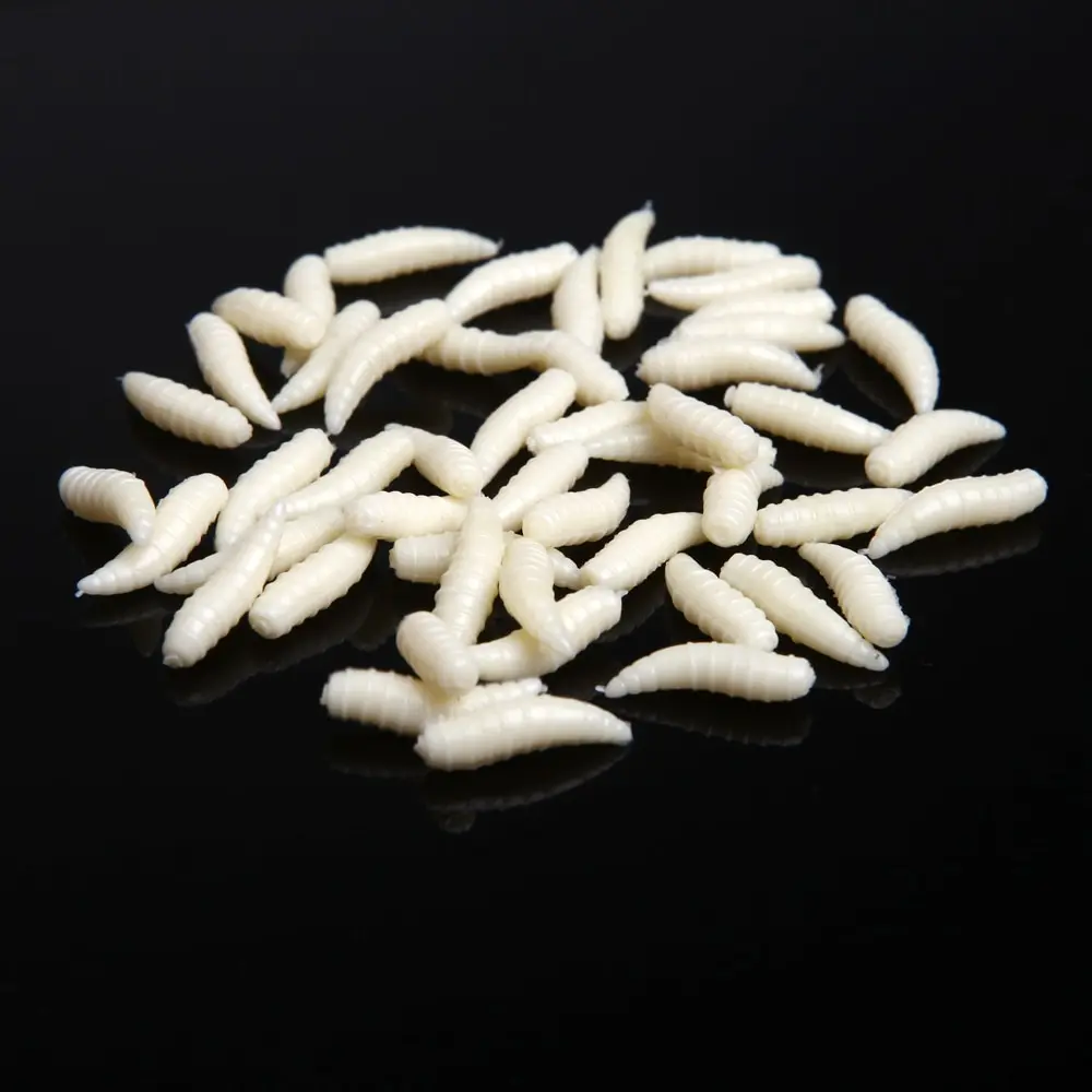 50Pcs Artificial plastic 1.6cm Fishing Lure Maggot Grub Soft Baits Worms Fish Lures for Carp 2 C
50Pcs Artificial plastic 1.6cm Fishing Lure Maggot Grub Soft Baits Worms Fish Lures for Carp 2 C