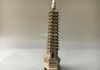 11''tibetan bronze silver carved folk temple buddhism pagoda dagoba stupa statue
11''tibetan bronze silver carved folk temple buddhism pagoda dagoba stupa statue