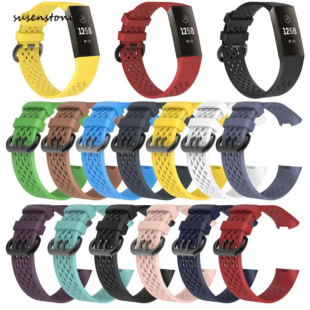 Two Size Watch Belt For Fitbit Charge 3 New Fashion Breathable Double Buckle Watch Band Silicone Bracelet Strap Band /PT
Two Size Watch Belt For Fitbit Charge 3 New Fashion Breathable Double Buckle Watch Band Silicone Bracelet Strap Band /PT