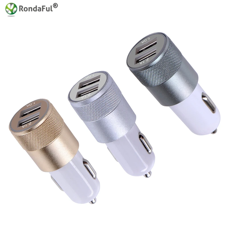 DC 12-24V 2.1A 1.0A Car Charger Aluminium 2 Port Universal USB Charger Adapter For Samsung S5 S7 For Iphone 5S 5 6S 7 J25
DC 12-24V 2.1A 1.0A Car Charger Aluminium 2 Port Universal USB Charger Adapter For Samsung S5 S7 For Iphone 5S 5 6S 7 J25