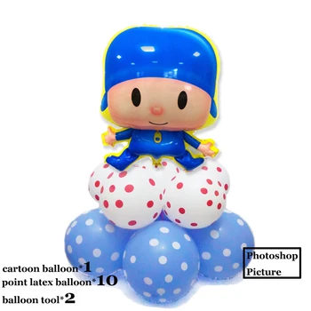 (11pcs/lot)cartoon Pocoyo foil balloons for baby birthday balloons 12inch point latex balloons new year Christmas party balloons
(11pcs/lot)cartoon Pocoyo foil balloons for baby birthday balloons 12inch point latex balloons new year Christmas party balloons