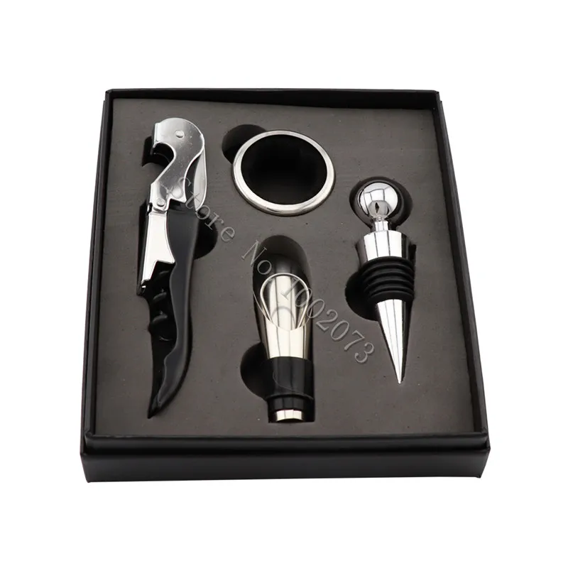 4pcs/set Red Wine Opener Stainless Steel Wine Pourer Stopper Bottle Plug Hippocampus Knife Wine Bottle Opener
4pcs/set Red Wine Opener Stainless Steel Wine Pourer Stopper Bottle Plug Hippocampus Knife Wine Bottle Opener