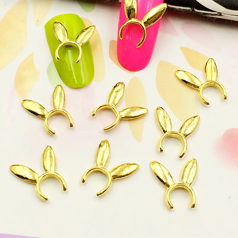 50pcs/pack Japan New 3D Alloy Nail Art Accessory Metal Nail Decoration Kawaii Rabbit ear DIY Nail Tools Supplies
50pcs/pack Japan New 3D Alloy Nail Art Accessory Metal Nail Decoration Kawaii Rabbit ear DIY Nail Tools Supplies