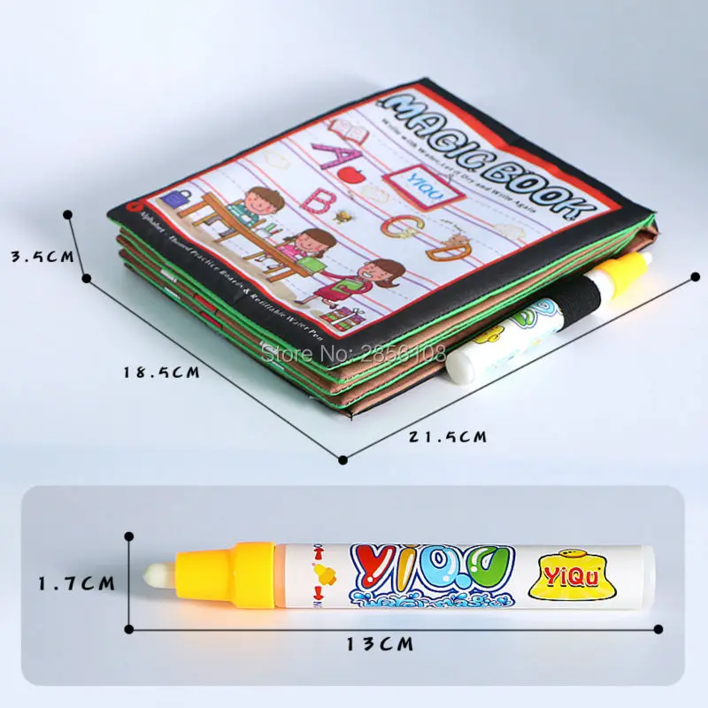 Water Coloring book Kids Alphabet and Numbe Painting Magic Water Drawing Book Aqua Doodle cloth quiet book with 3d magic pen
Water Coloring book Kids Alphabet and Numbe Painting Magic Water Drawing Book Aqua Doodle cloth quiet book with 3d magic pen