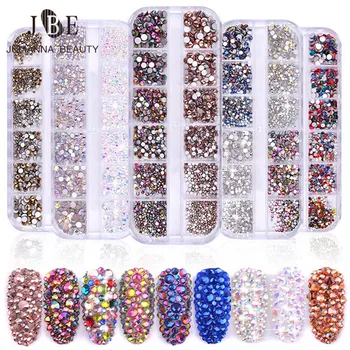 1440pcs/Box Mix Size Crystal Colorful Jelly Rhinestones 3D Nail Art Decor Glitter Gems Stones Manicure DIY Flatback Beads
1440pcs/Box Mix Size Crystal Colorful Jelly Rhinestones 3D Nail Art Decor Glitter Gems Stones Manicure DIY Flatback Beads