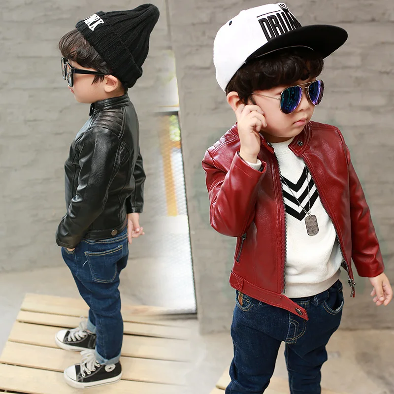 2018 New Spring Autumn Boys Coat Brand Kids Jacket Toddler Boy Leather Jacket Fashion Children Outerwear Winter Jackets Coats 
2018 New Spring Autumn Boys Coat Brand Kids Jacket Toddler Boy Leather Jacket Fashion Children Outerwear Winter Jackets Coats