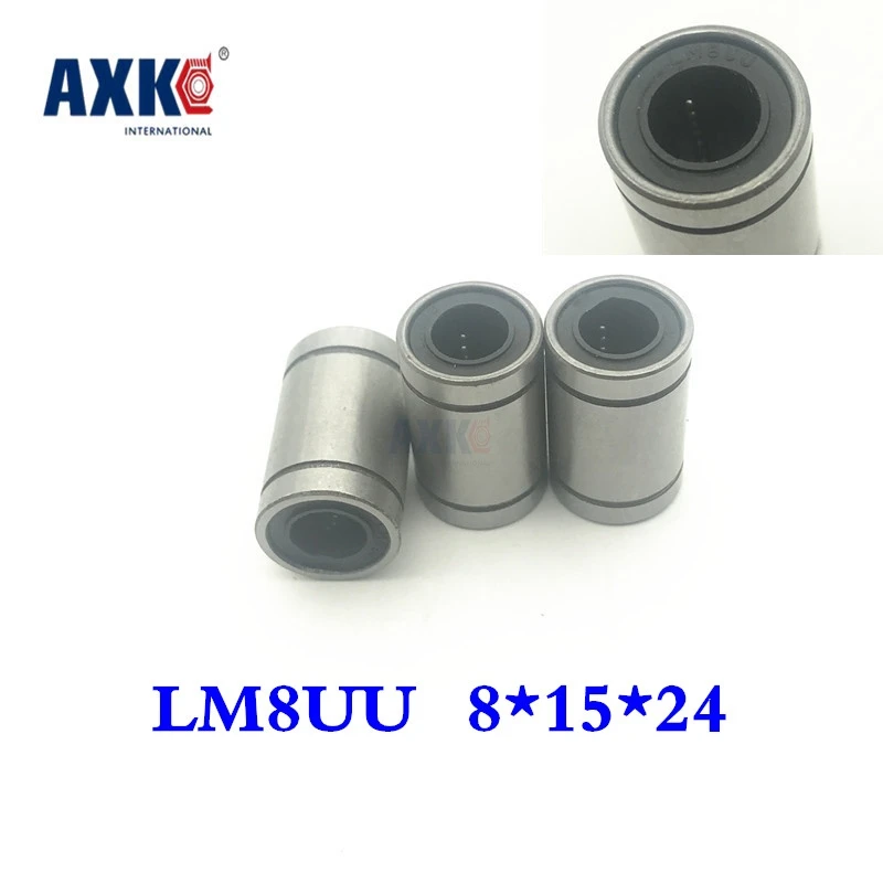 Free shipping!!12 pcs/lot LM8UU 8mm linear ball bearing Linear Bearing 3d printer parts LM8 cnc | Строительство и ремонт