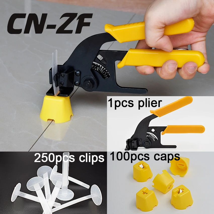100 Caps 250 Clips 1 Plier Ceramic Accessories Livellamento Floor Spacers Leveler Tiles Tools Tile Leveling System With Tool
100 Caps 250 Clips 1 Plier Ceramic Accessories Livellamento Floor Spacers Leveler Tiles Tools Tile Leveling System With Tool