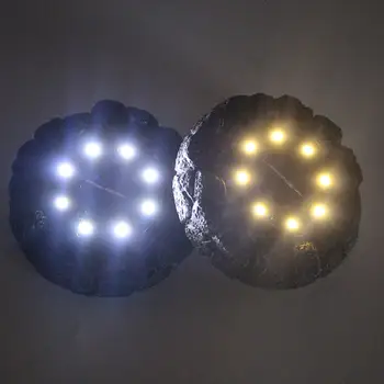 8LED Solar Simulation Stone Lamp Resin Light Outdoor Path Way Garden Decking Underground Light
8LED Solar Simulation Stone Lamp Resin Light Outdoor Path Way Garden Decking Underground Light