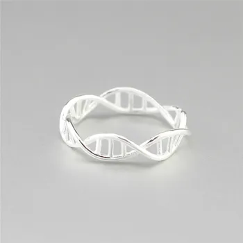 Flyleaf 925 Sterling Silver Dna Double Helix Structure Open Rings For Women Original Handmade Girl Sterling-silver-jewelry
Flyleaf 925 Sterling Silver Dna Double Helix Structure Open Rings For Women Original Handmade Girl Sterling-silver-jewelry