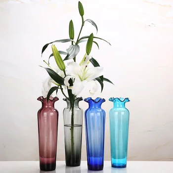 Home decoration creative Lotus leaf mouth glass vase colorful glass vases european living room flower vase wedding decoration
Home decoration creative Lotus leaf mouth glass vase colorful glass vases european living room flower vase wedding decoration