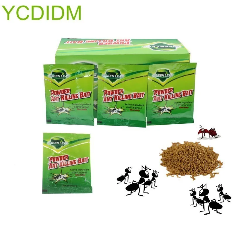 50pcs/box Green Leaf Powder Ant Kill Bait Chain Killing Medicine Insecticide Powerful Killer Ant Special Effect Colony Destroy 
50pcs/box Green Leaf Powder Ant Kill Bait Chain Killing Medicine Insecticide Powerful Killer Ant Special Effect Colony Destroy