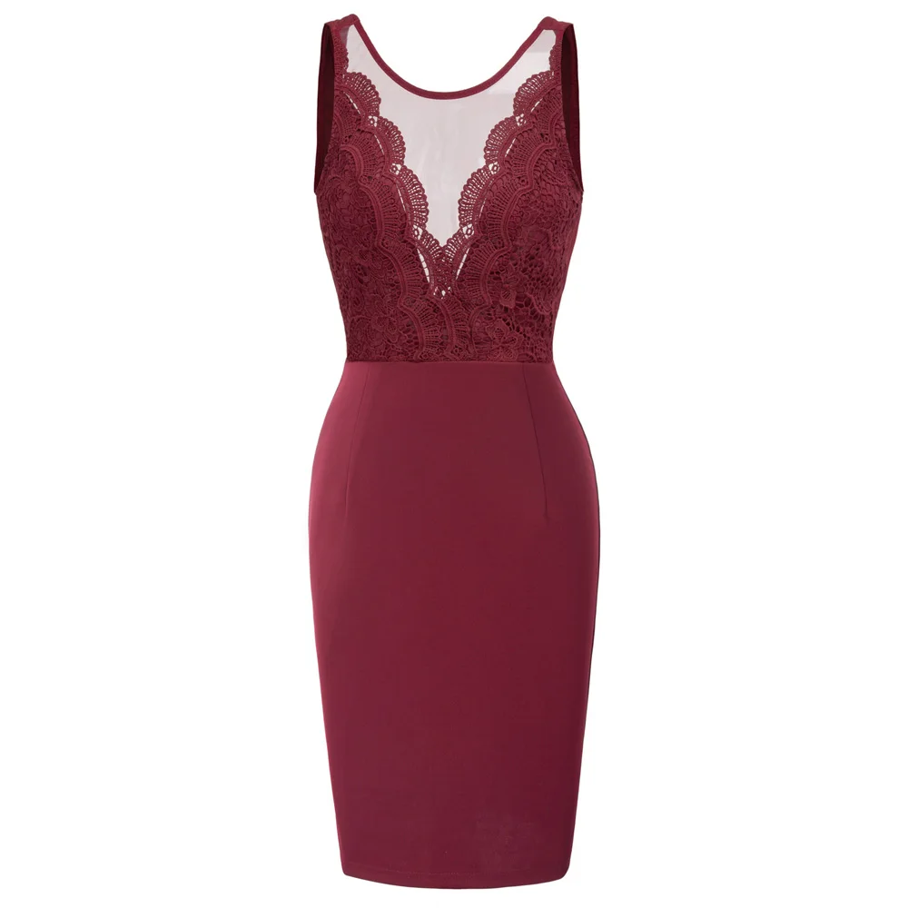 Summer Vintage Bodycon Dresses Ladies Sexy Black Wine Red Sleeveless Deep V Back Slim Casual Party Fitted Sheath Pencil Dress
Summer Vintage Bodycon Dresses Ladies Sexy Black Wine Red Sleeveless Deep V Back Slim Casual Party Fitted Sheath Pencil Dress