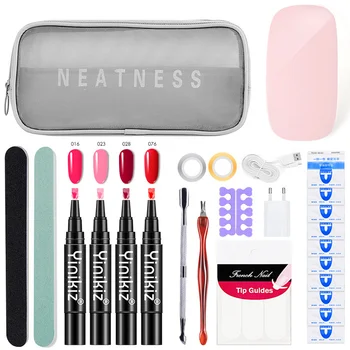 2019 New Lazy One Step Gel Nail Pen 6w Mini Nail Lamp Nail Tool Storage Bag Set Complete Manicure Set Gel Nail Set TSLM1
2019 New Lazy One Step Gel Nail Pen 6w Mini Nail Lamp Nail Tool Storage Bag Set Complete Manicure Set Gel Nail Set TSLM1