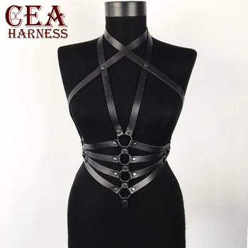 CEA.HARNESS Dropshipping Leather Harness Chest Garter Straps Adjustable Body Bondage Women Waist Suspenders Restraints Belt Top
CEA.HARNESS Dropshipping Leather Harness Chest Garter Straps Adjustable Body Bondage Women Waist Suspenders Restraints Belt Top