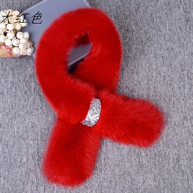 Real Fox Fur Women Winter Fashion Scarves Warm Scarf Fake Shirt Collar Lady Elegant Temperament Accessories Shawl TKS005-red
Real Fox Fur Women Winter Fashion Scarves Warm Scarf Fake Shirt Collar Lady Elegant Temperament Accessories Shawl TKS005-red