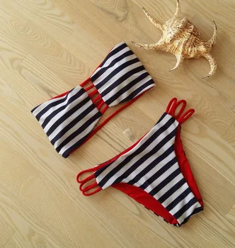 Free Shipping Sexy Women Striped Two Piece Bikini Red And Blue Striped Strappy Halter Bikini Sexy Strappy Bikini S,M,L 4F4478
Free Shipping Sexy Women Striped Two Piece Bikini Red And Blue Striped Strappy Halter Bikini Sexy Strappy Bikini S,M,L 4F4478