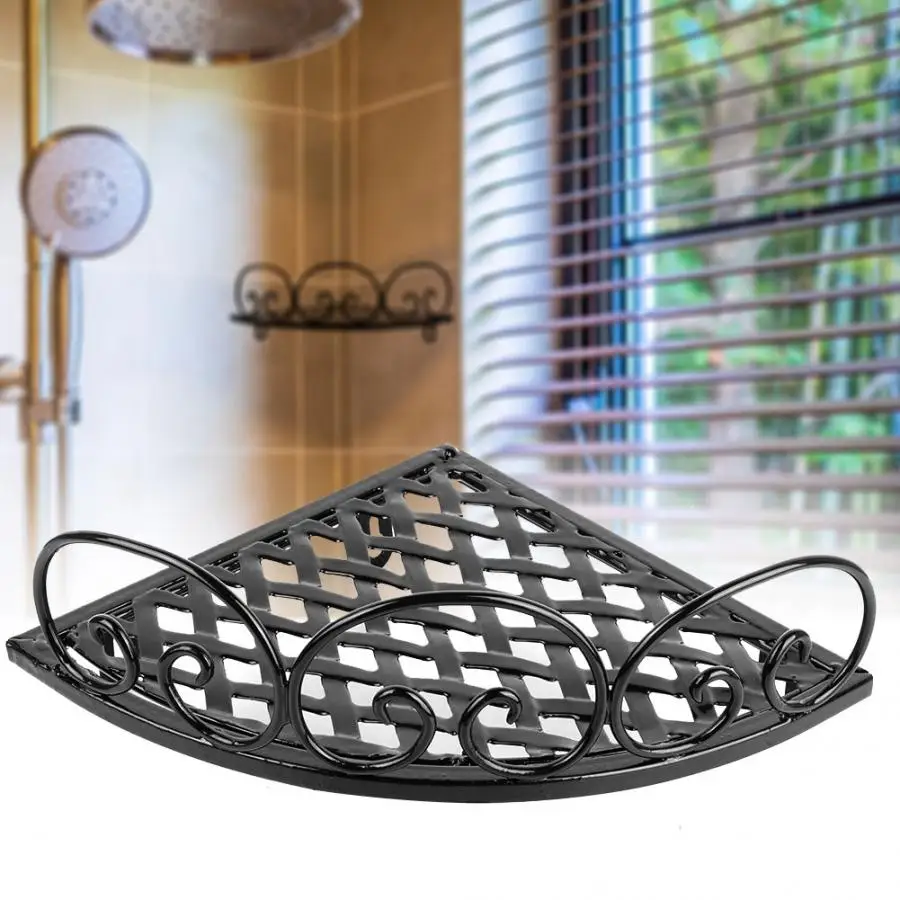 Iron Art Storage Rack Shampoo Holder Triangle Shape Bathroom Wall Hanging Shelf wall shelves Bathroom Supplies
Iron Art Storage Rack Shampoo Holder Triangle Shape Bathroom Wall Hanging Shelf wall shelves Bathroom Supplies