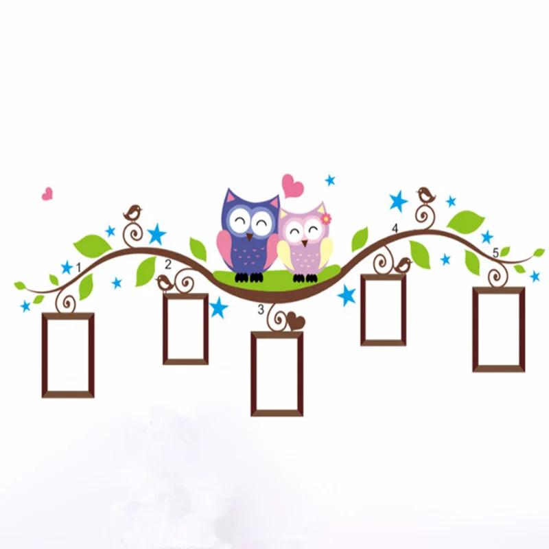 Owl branch photo frame wall sticker home decor living room bedroom animal wall decal mural art waterproof cartoon flower vine
Owl branch photo frame wall sticker home decor living room bedroom animal wall decal mural art waterproof cartoon flower vine