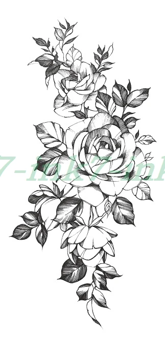 Waterproof Temporary Tattoo Sticker Black ash sketch flower rose body art Water Transfer fake tatto Flash Tattoo for girl woman
Waterproof Temporary Tattoo Sticker Black ash sketch flower rose body art Water Transfer fake tatto Flash Tattoo for girl woman