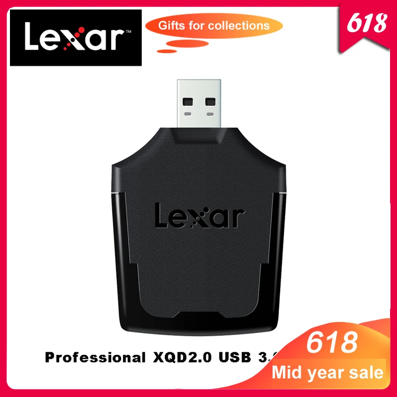 Lexar Professional XQD 2.0 USB 3.0 Reader XQD card dedicated high speed card reader For RAW images and 4K video files transfer
Lexar Professional XQD 2.0 USB 3.0 Reader XQD card dedicated high speed card reader For RAW images and 4K video files transfer