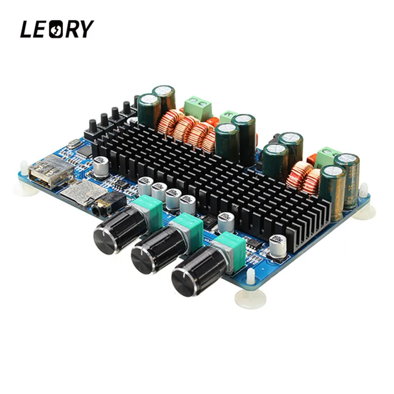 LEORY SW-HF41 TPA3116 CH2.1 Digital Amplifier Board Wireless bluetooth USB TF Audio Amplifier Chip Stereo Amp Board
LEORY SW-HF41 TPA3116 CH2.1 Digital Amplifier Board Wireless bluetooth USB TF Audio Amplifier Chip Stereo Amp Board
