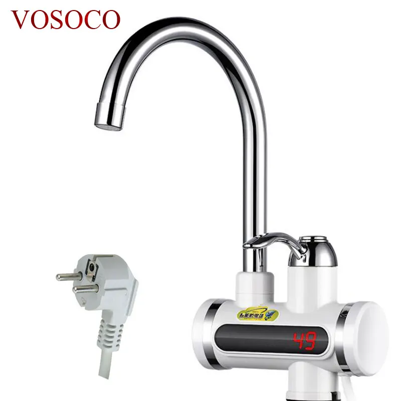 Electric Kitchen Water Heater Tap Instant Hot Water Faucet Heater Cold Heating Faucet Tankless Instantaneous Water Heater 3000W
Electric Kitchen Water Heater Tap Instant Hot Water Faucet Heater Cold Heating Faucet Tankless Instantaneous Water Heater 3000W