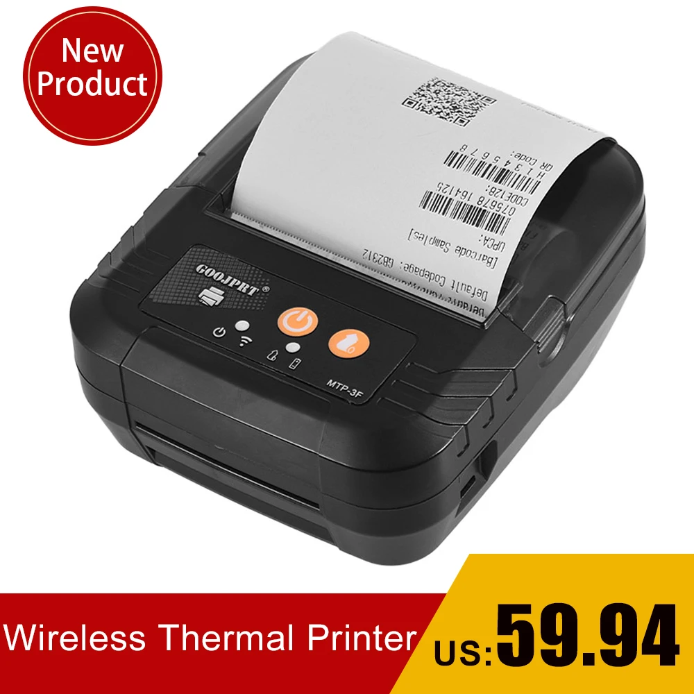 Portable Mini Wireless 80mm BT Thermal Receipt Printer High Speed Bill Ticket Printing Compatible with ESC/POS Instruction Set
Portable Mini Wireless 80mm BT Thermal Receipt Printer High Speed Bill Ticket Printing Compatible with ESC/POS Instruction Set