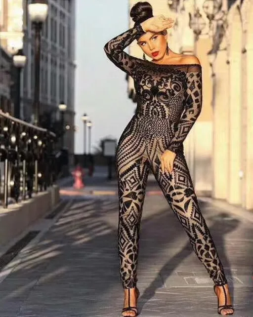 Winter Jumpsuit Women Sexy Long Sleeve Slash Neck Bandage Jumpsuit 2018 Bodycon Slim Fashion Party Jumpsuit
Winter Jumpsuit Women Sexy Long Sleeve Slash Neck Bandage Jumpsuit 2018 Bodycon Slim Fashion Party Jumpsuit
