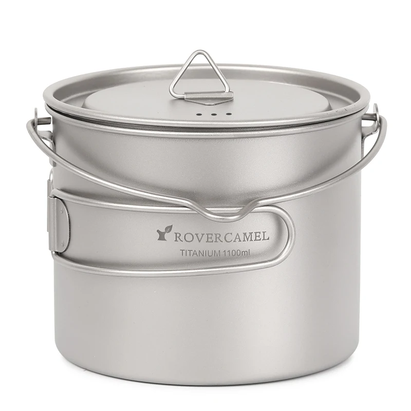 Rover Camel 1.1L Titanium Pot Ultralight Outdoor Camping Cookware Picnic Cooking Pot 1100ml with long handel
Rover Camel 1.1L Titanium Pot Ultralight Outdoor Camping Cookware Picnic Cooking Pot 1100ml with long handel