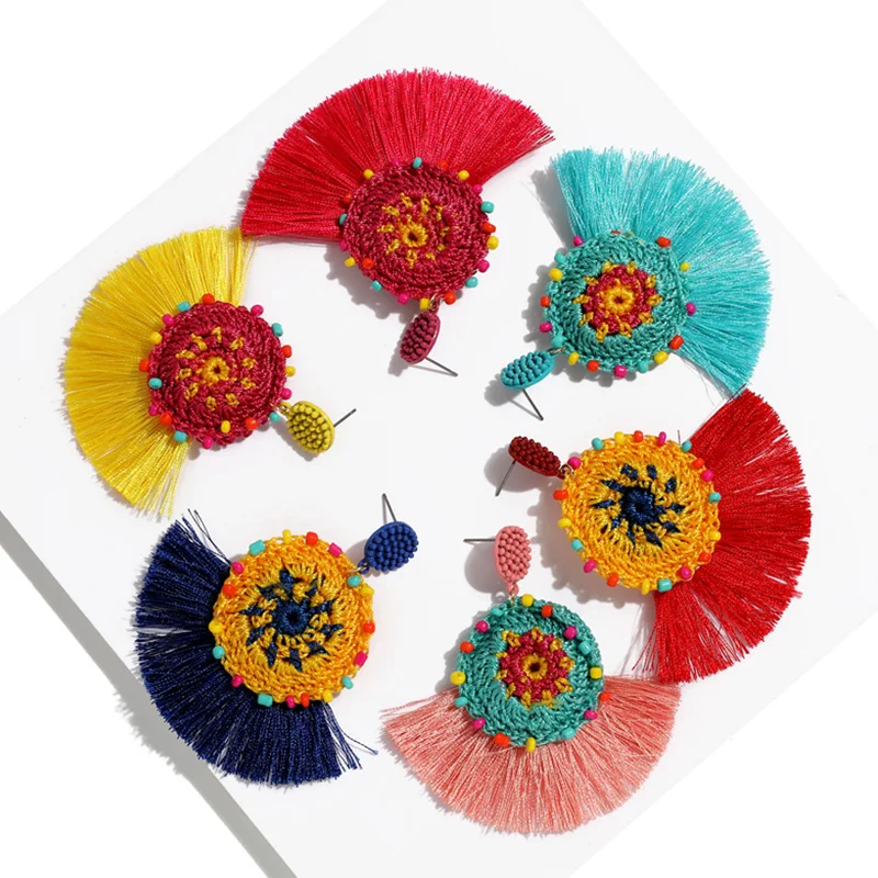 JOUVAL Bohemian Tassel Earrings Female Statement Jewelry For Women Fashion Big Long Drop Dangle Fringe Earrings 8cm Length
JOUVAL Bohemian Tassel Earrings Female Statement Jewelry For Women Fashion Big Long Drop Dangle Fringe Earrings 8cm Length